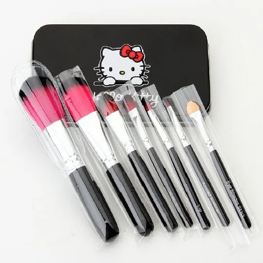 Vista 2 de Juego de 7 brochas de maquillaje caja