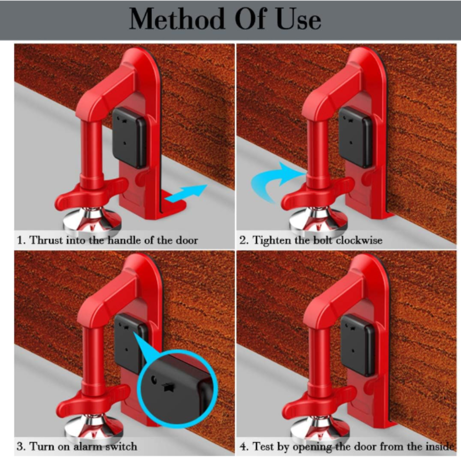 Cerradura de Puerta Portátil: Seguridad al Instante