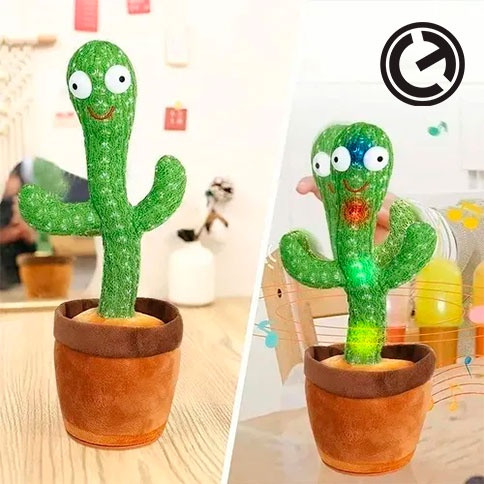 Vista 4 de Juguete Cactus Bailarin Graba e Imita