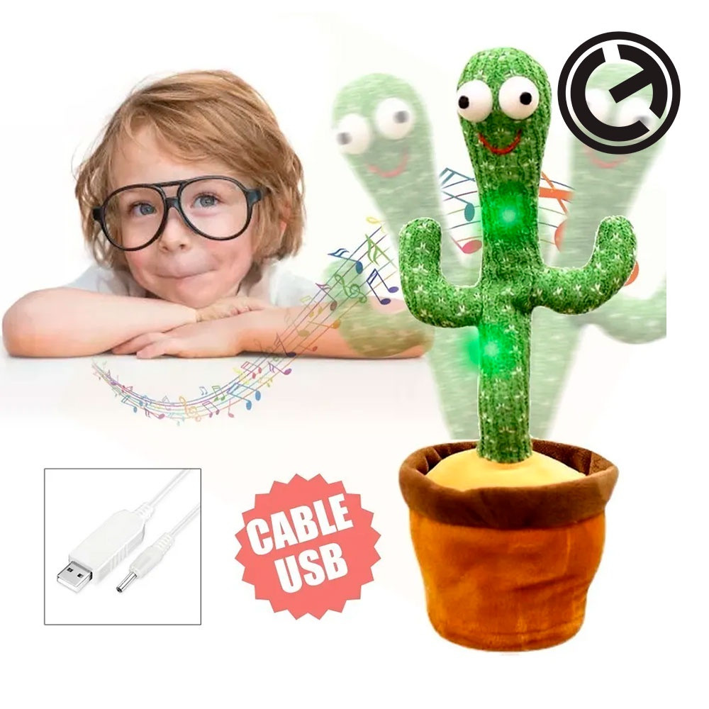 Vista 6 de Juguete Cactus Bailarin Graba e Imita