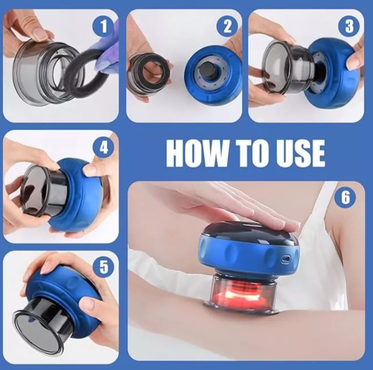 Ventosa Eléctrica 3 en 1: Masaje Terapéutico en Casa