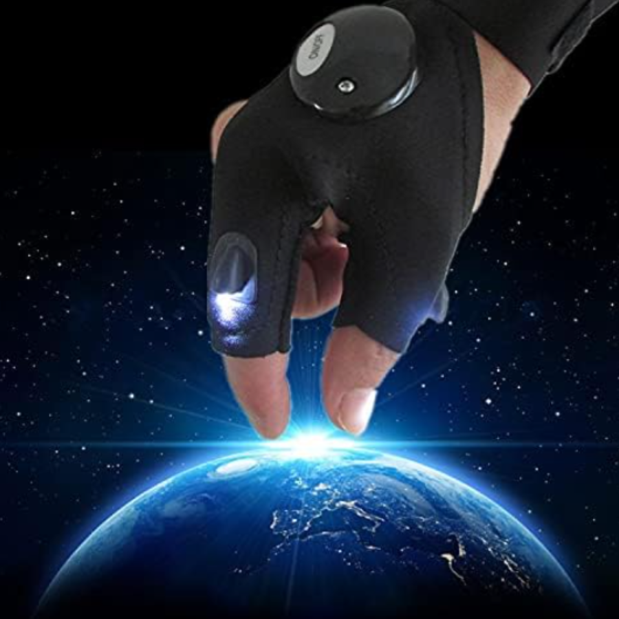 Guante con Luz Led Manos Libres (1 Pieza)