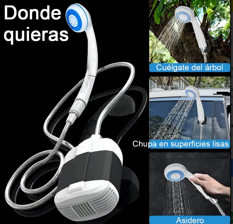 Ducha Portátil Recargable: ¡Tu Baño al Aire Libre!