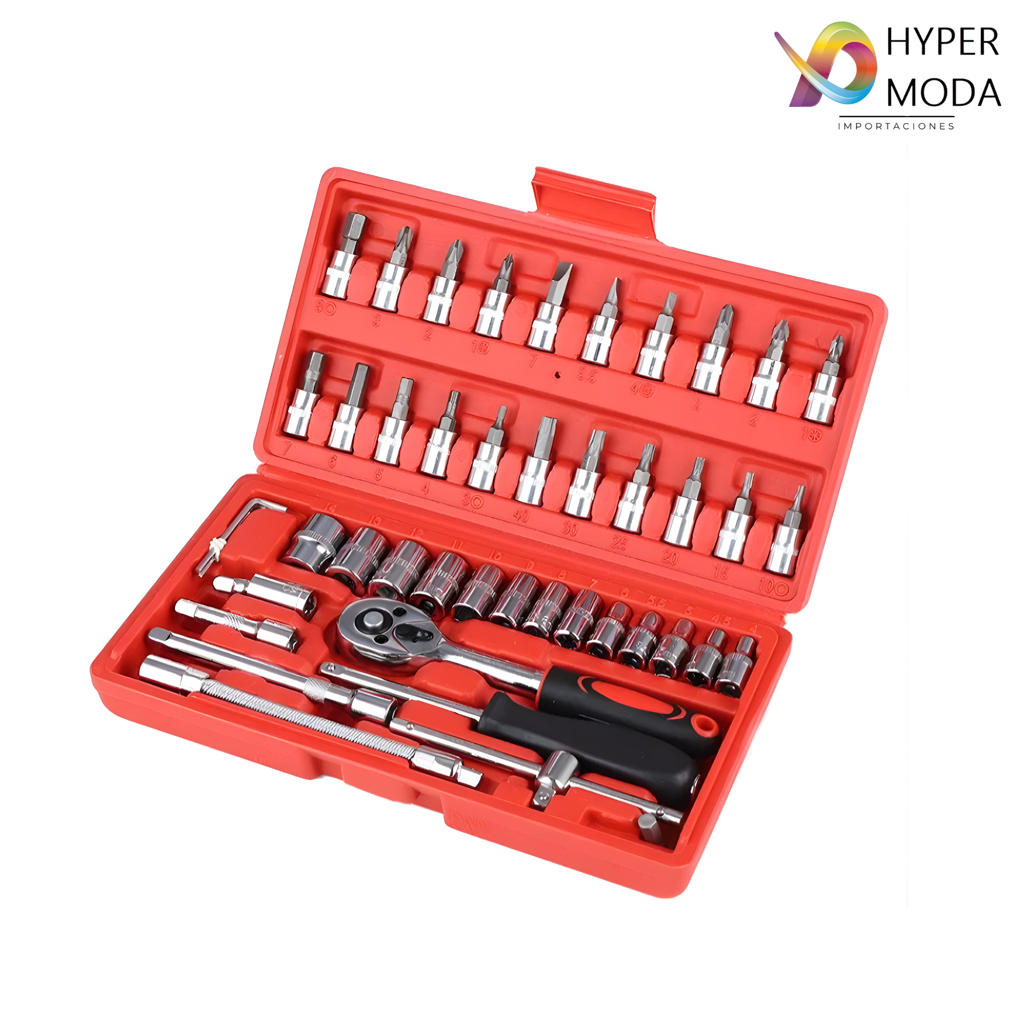 Juego De Llaves Dados De 46 Piezas