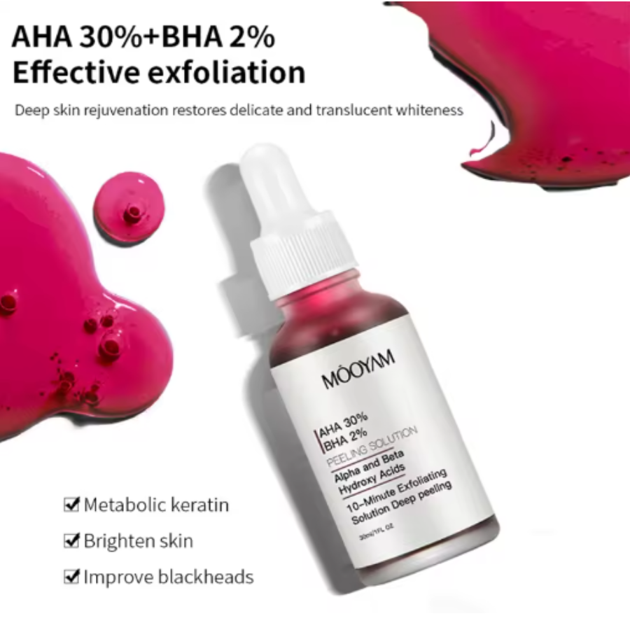 Sérum Peeling AHA 30% + BHA 2%: Piel Renovada y Radiante
