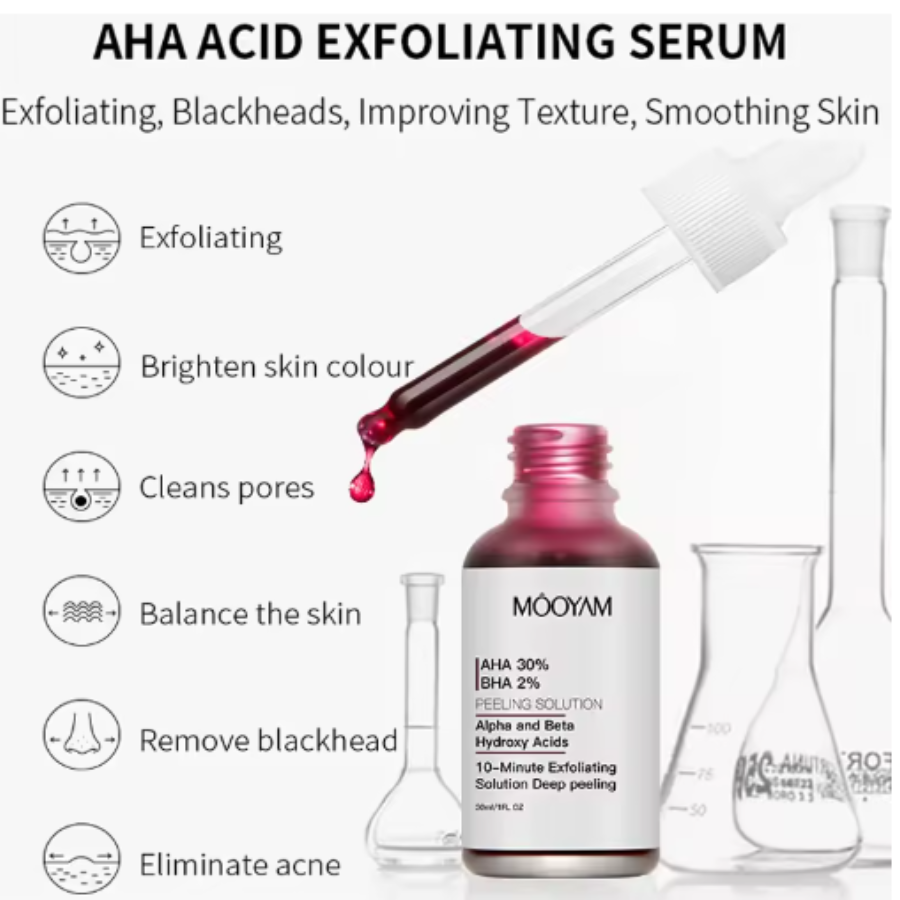 Sérum Peeling AHA 30% + BHA 2%: Piel Renovada y Radiante