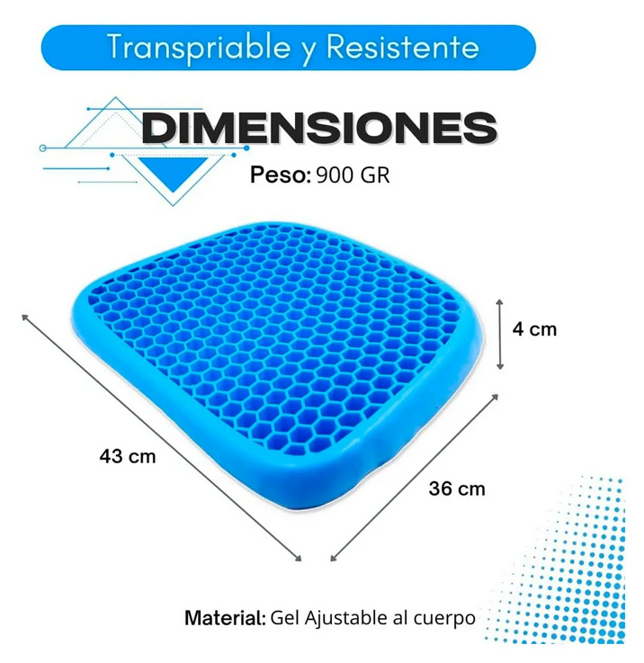 Cojín de Gel Egg Sitter: ¡Adiós al Dolor de Espalda!