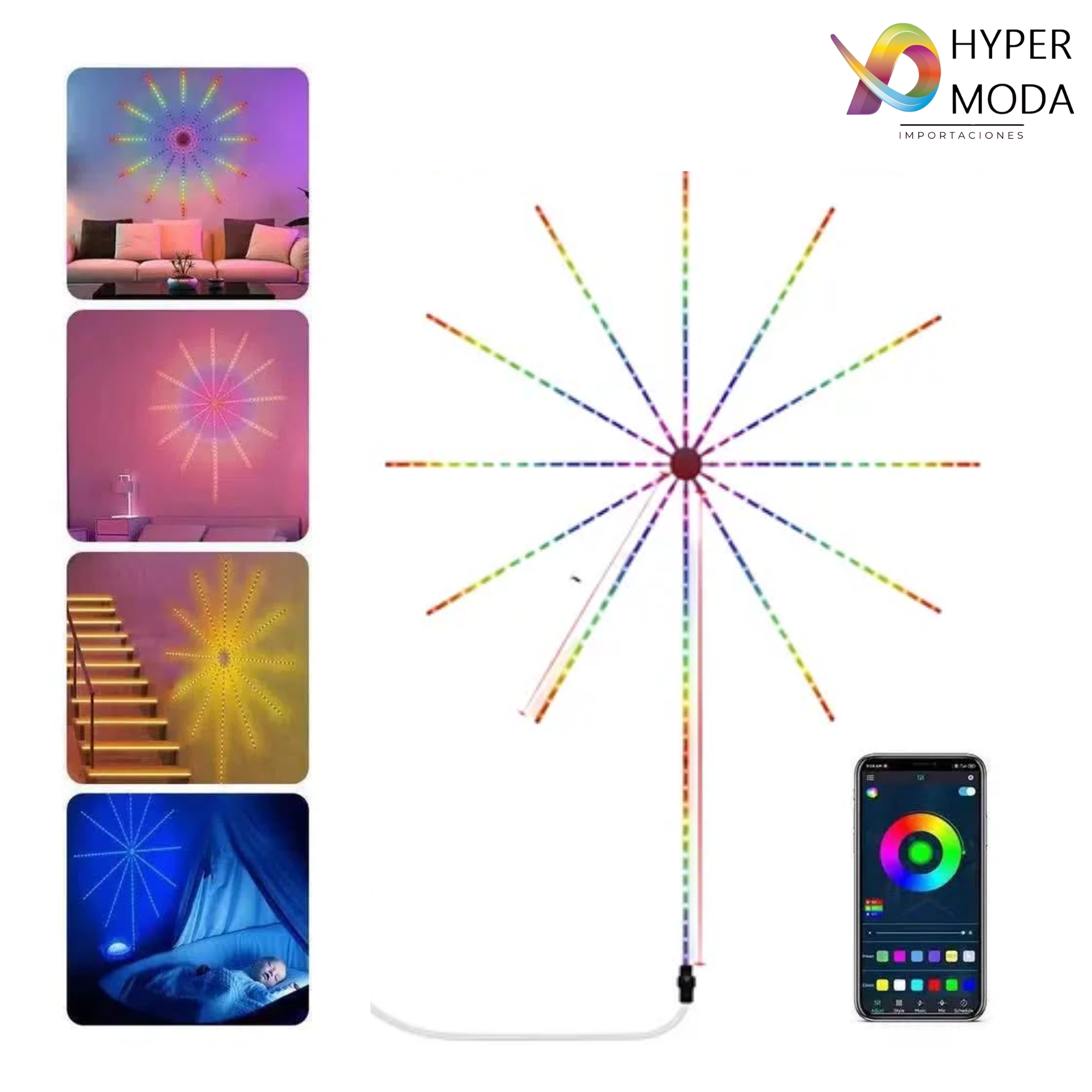 Tira De Luz Led Inteligente De Fuegos