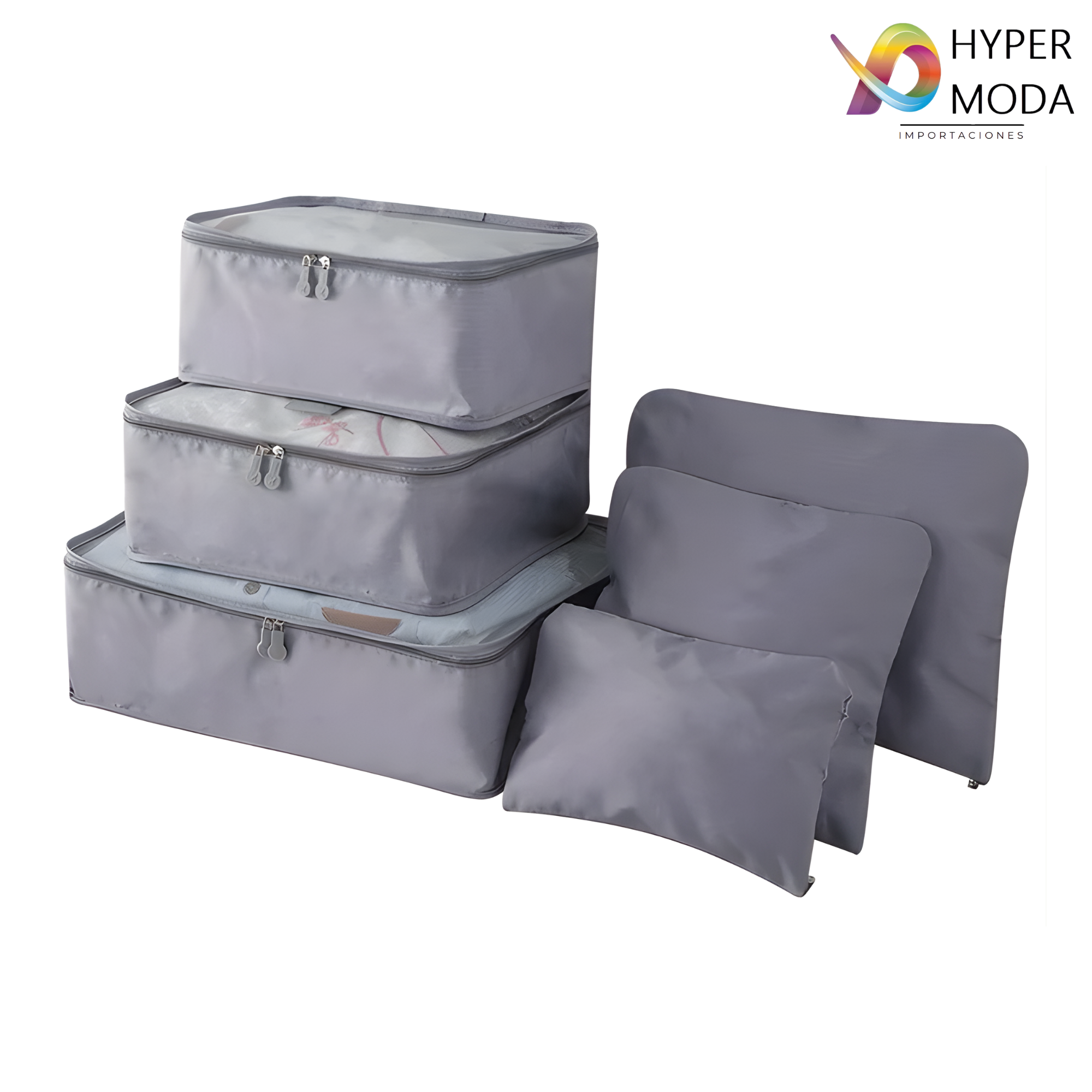 Set Kit Organizador Para Viaje 6 Piezas