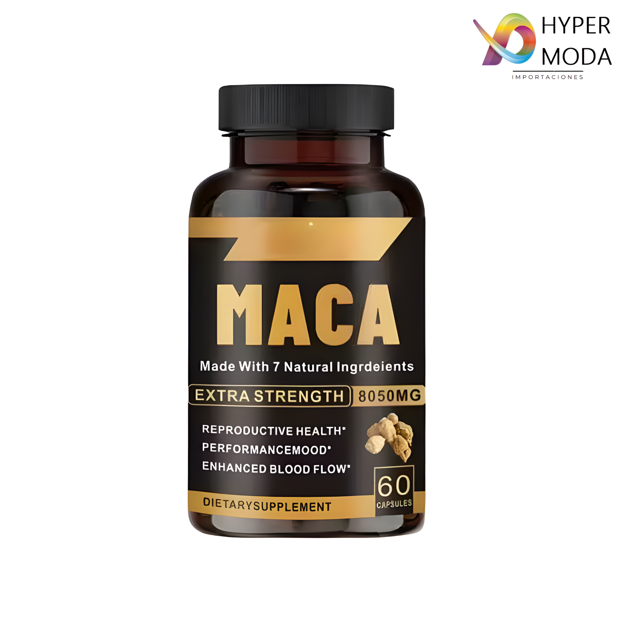 Suplemento Maca Negra Testosterona 60 cp