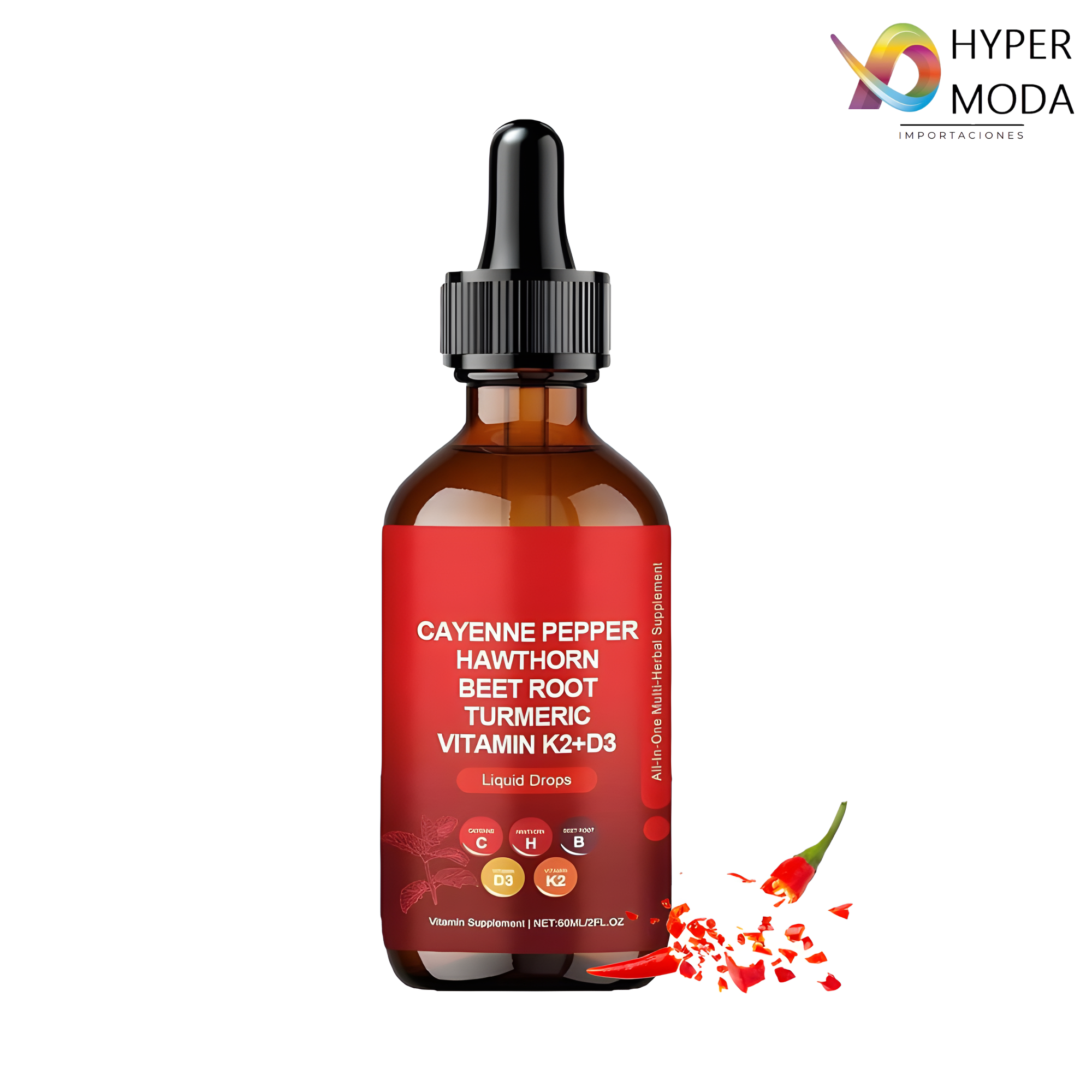 Suplemento Gotas De Chile Pimienta