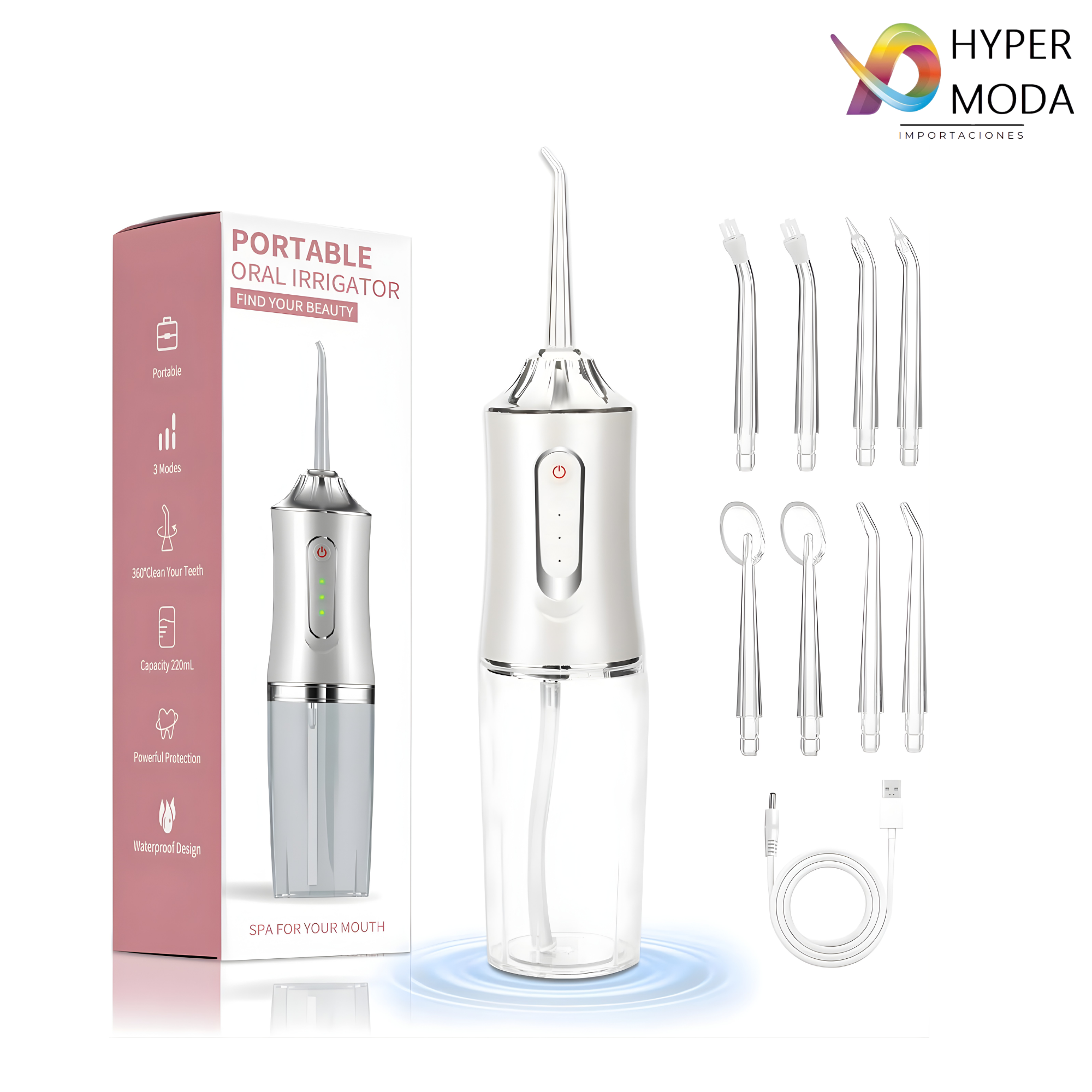 Irrigador Bucal Limpiador Dientes Eléctr