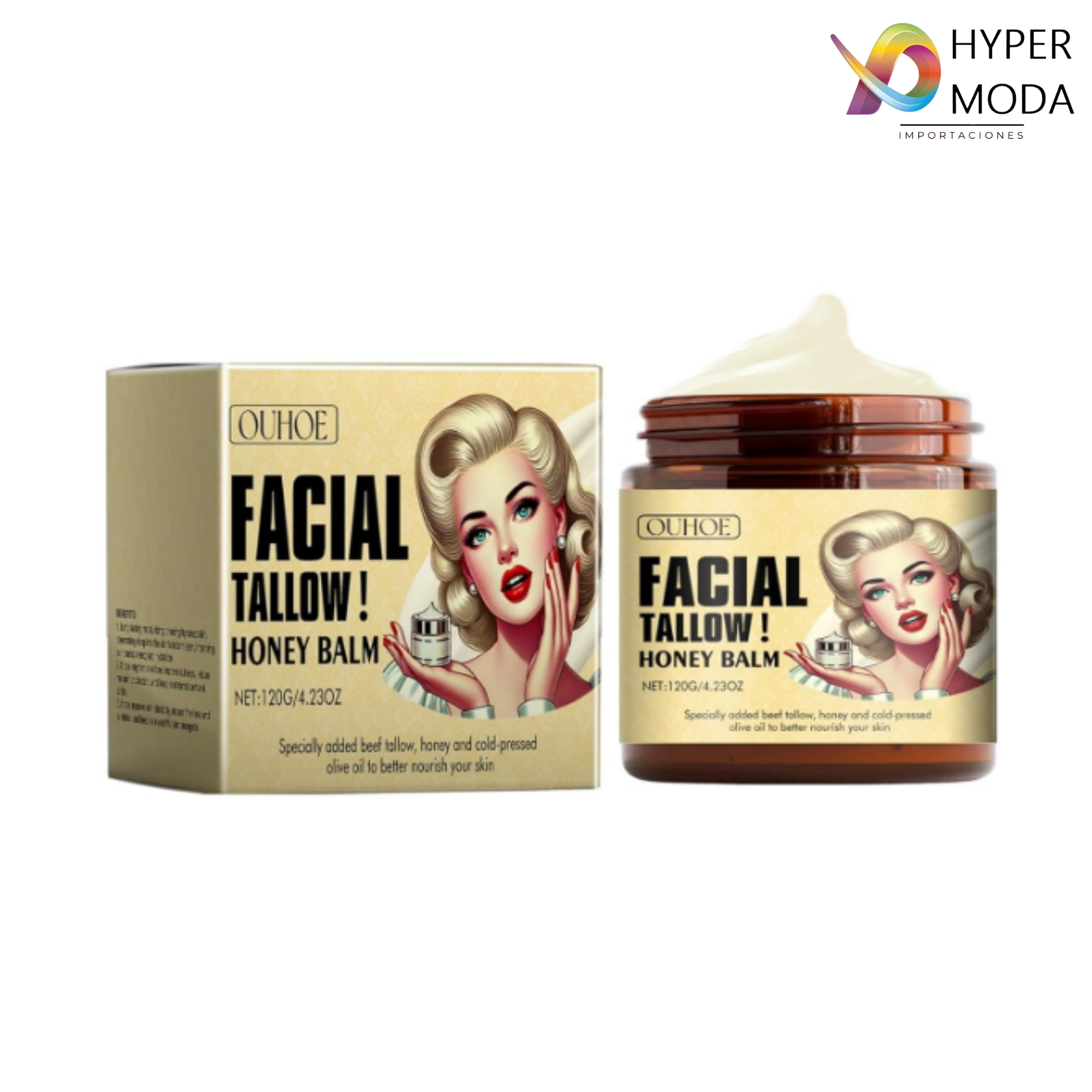 Crema Tallow Facial Balsamo de Miel