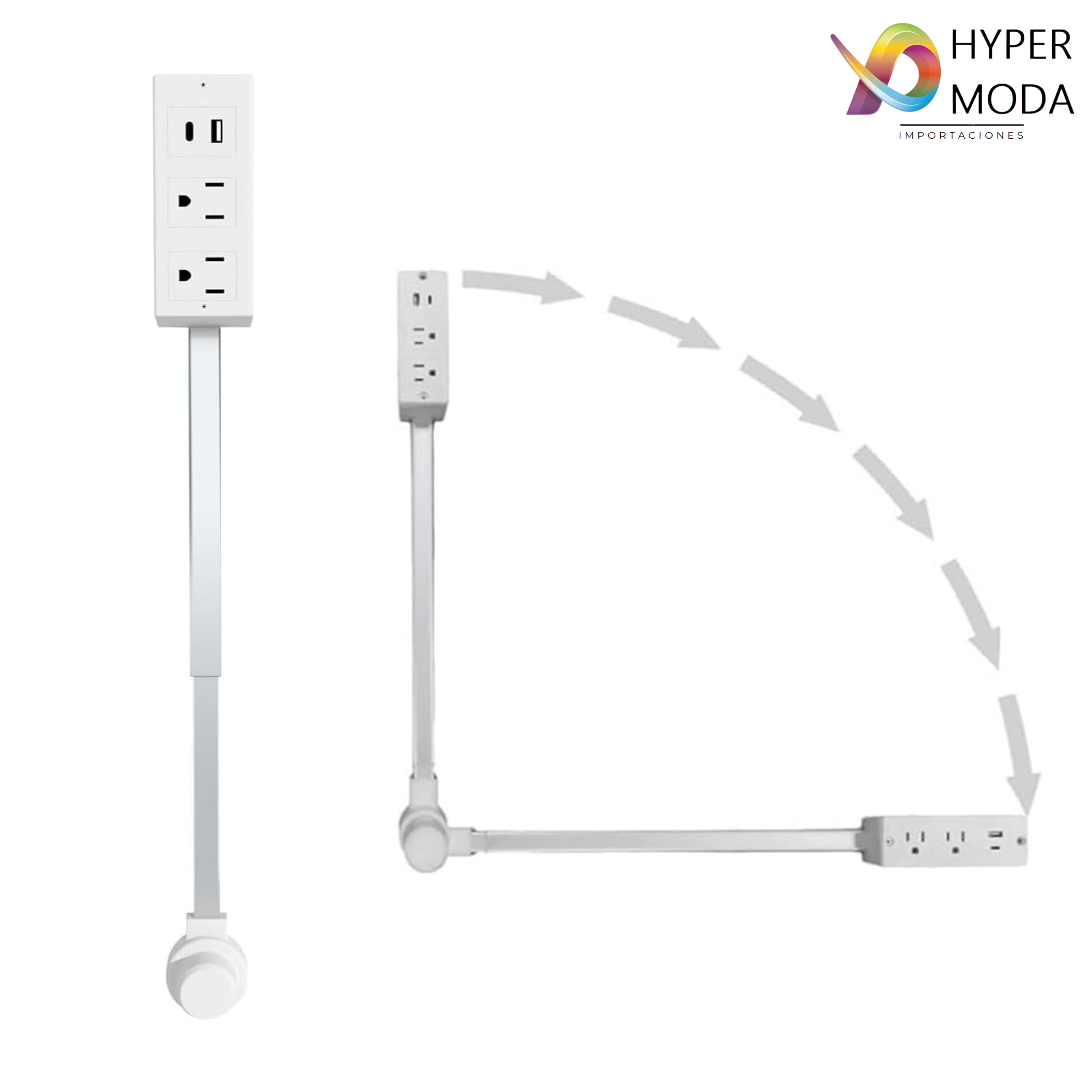 Enchufe de alimentación Expansor 2 Tomas