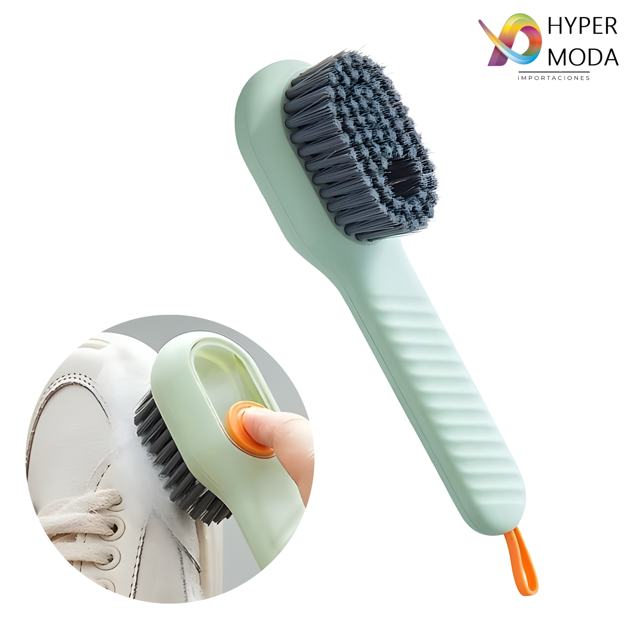 Cepillo Limpieza Con Dispensador Jabon