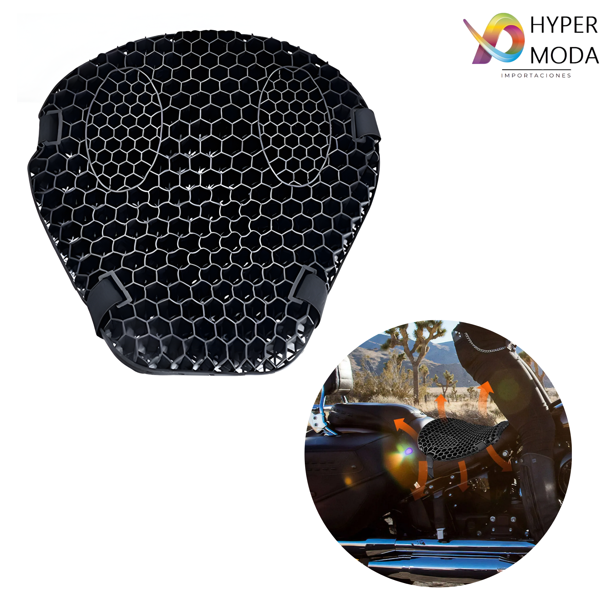 Cojín De Gel Para Moto Aislante Térmico