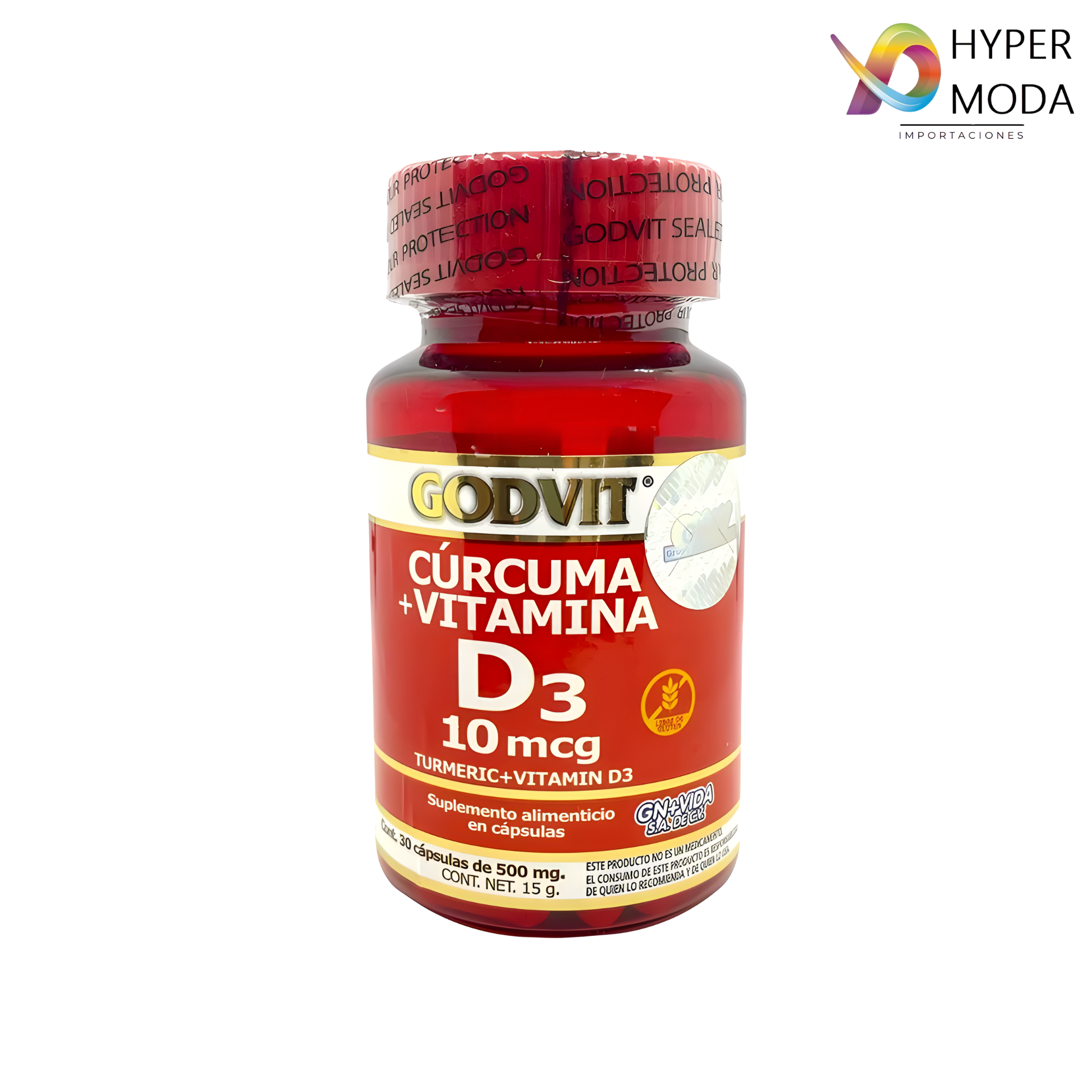 Suplemento Curcuma + D3 Cofepris 30 Cp