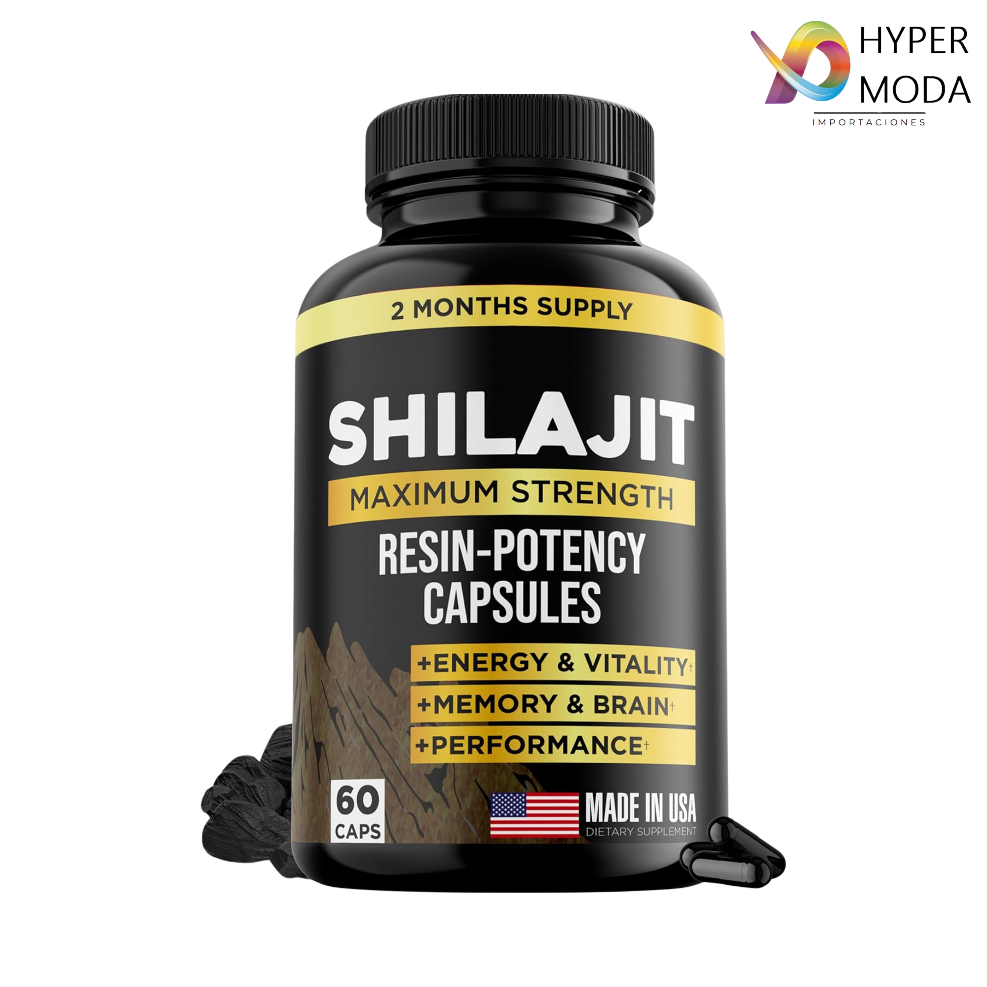 Shilajit 60 Capsulas Suplemento