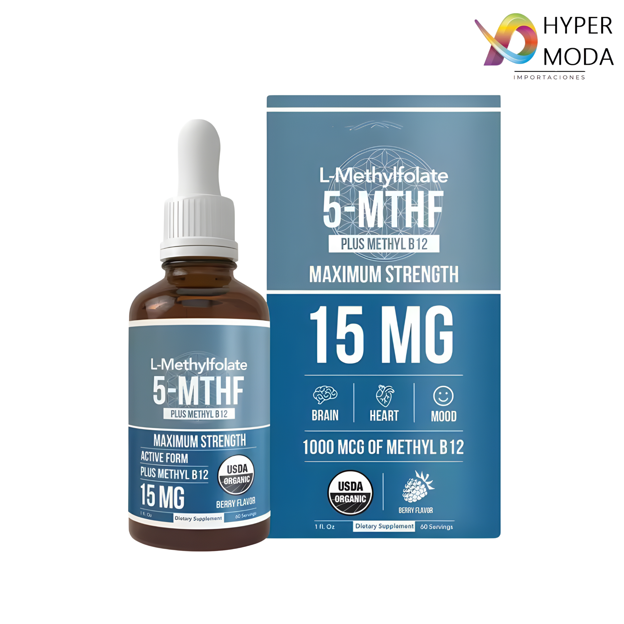 Suplemento 5-MTHF L-Metilfolato Vitamina