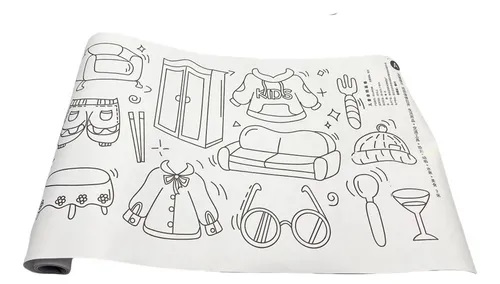 ROLLO DE PAPEL PARA COLOREAR