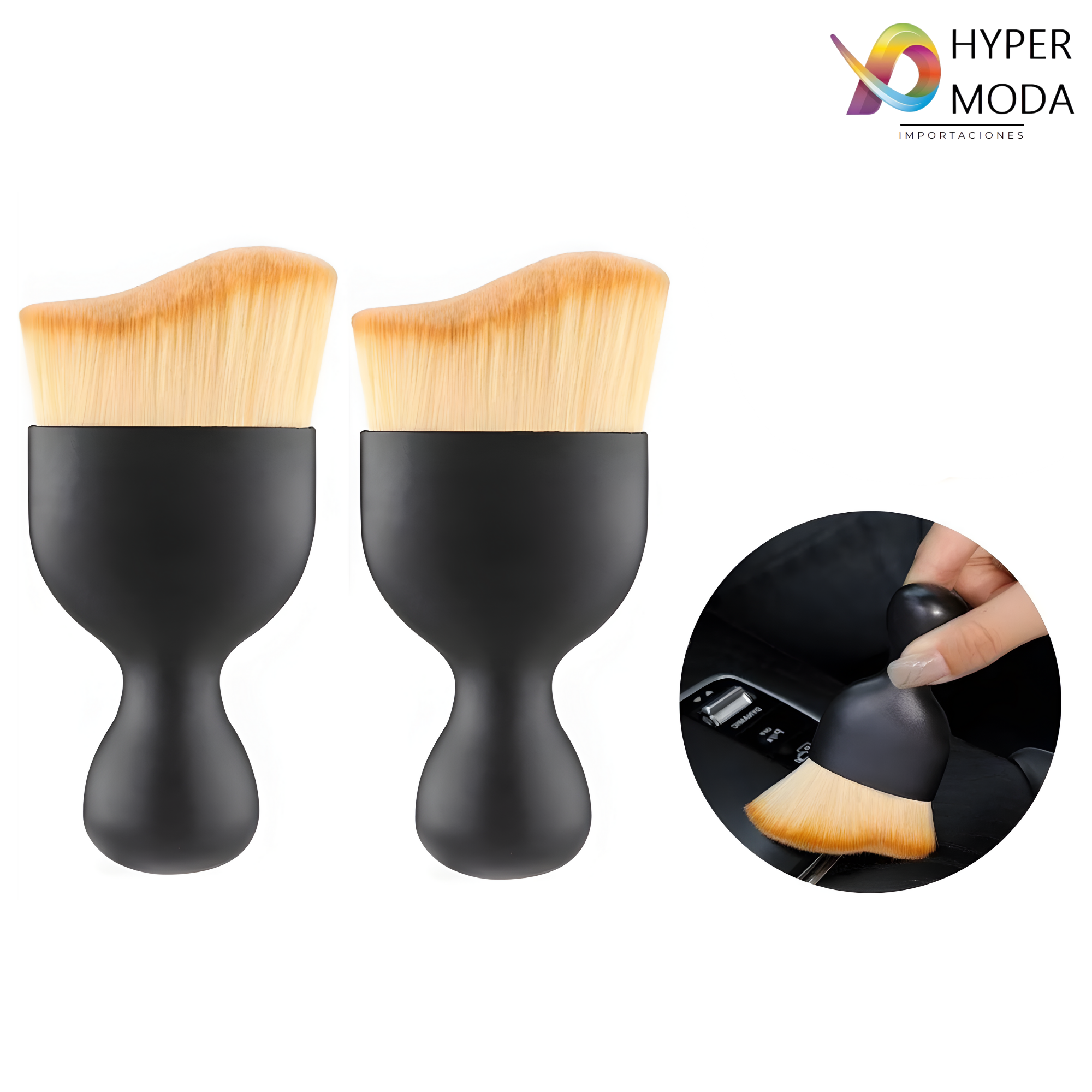 Kit 2 Brochas Eliminador de Polvo