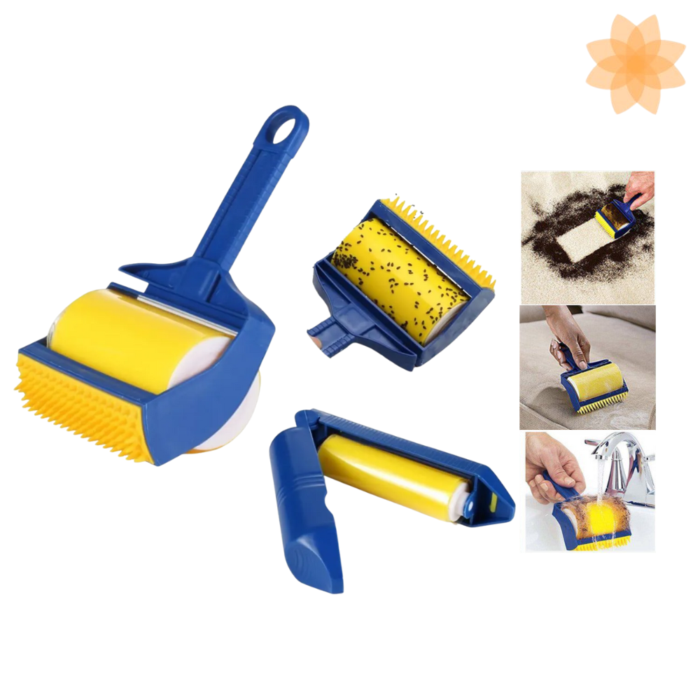 Rodillo adhesivo quita pelusa lavable