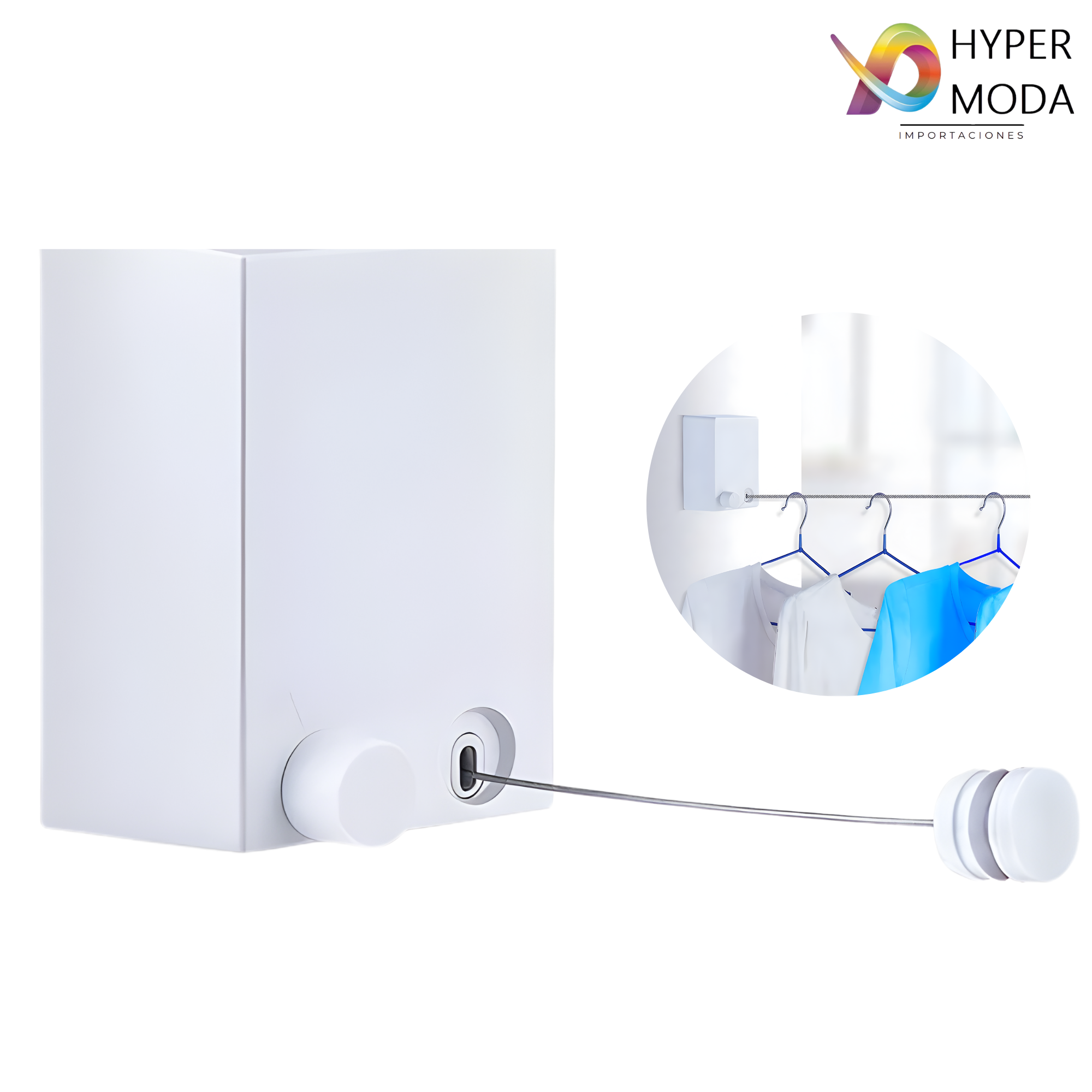 Tendedero Retractil De Acero Inoxidable