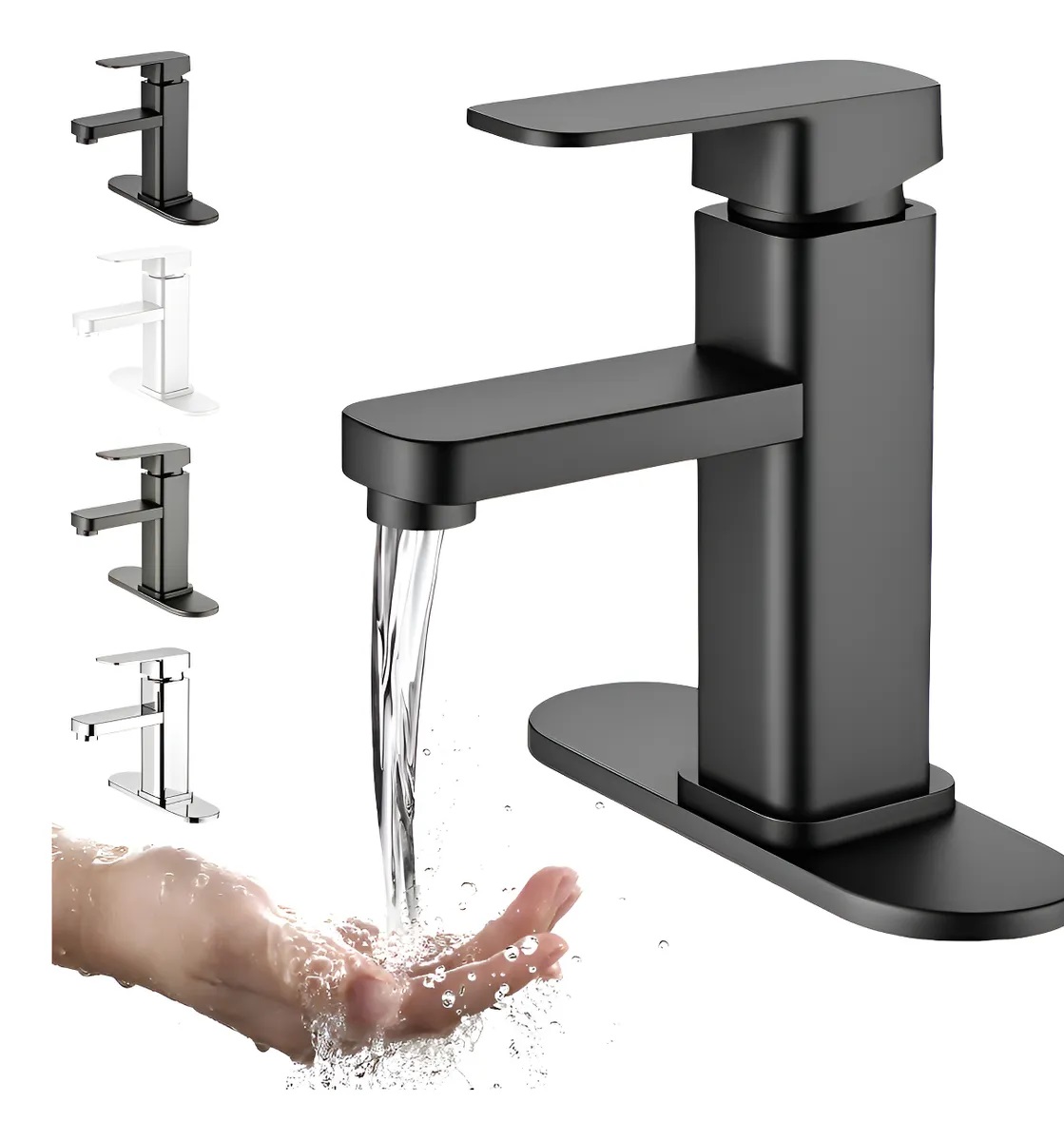 MONOMANDO LAVABO NEGRO