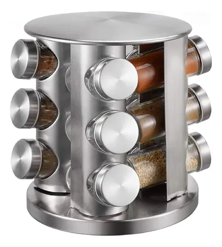 Set Especiero Condimentero En Vidrio