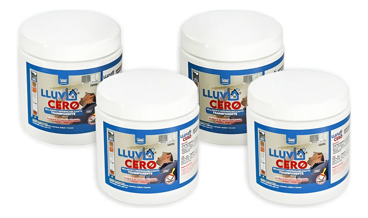Lluvia Cero Pack 4 Litros + Brocha