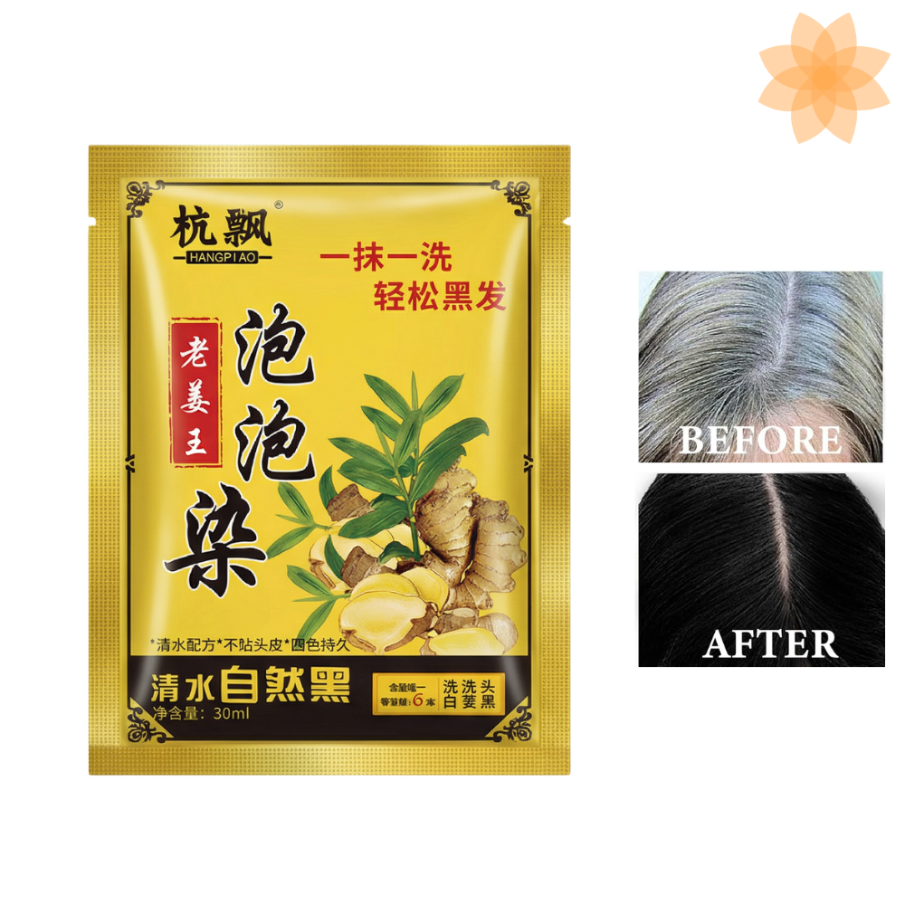 5 x Tinte de Jengibre Shampo quitacanas