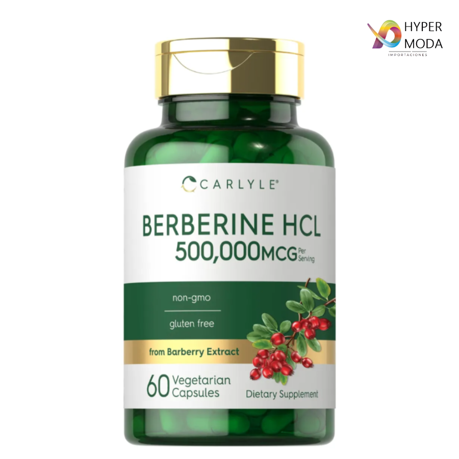 Suplemento Berberina Hcl Carlyle 60 cap