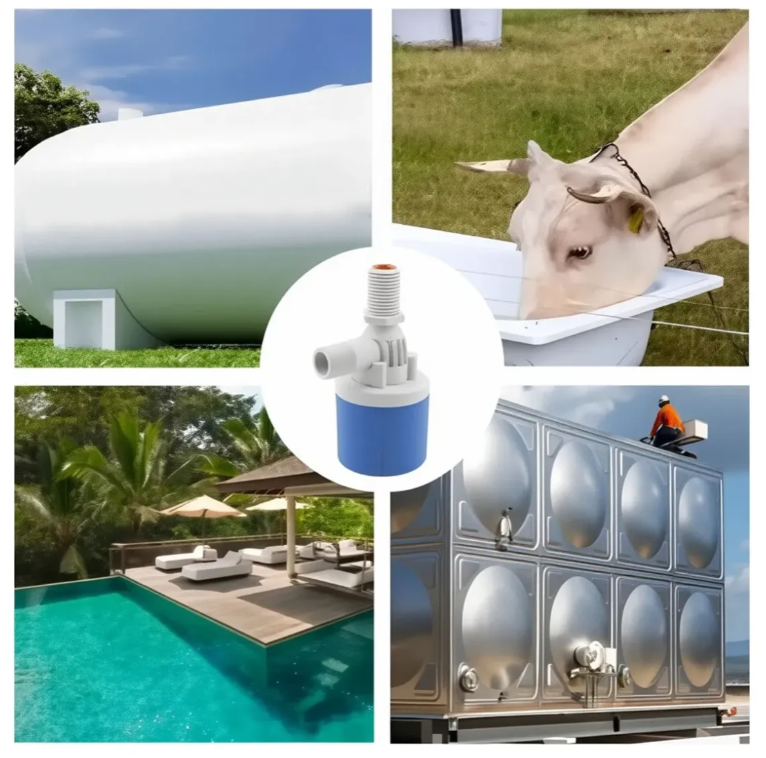 Vista 6 de Valvula de flotador para tanque de agua