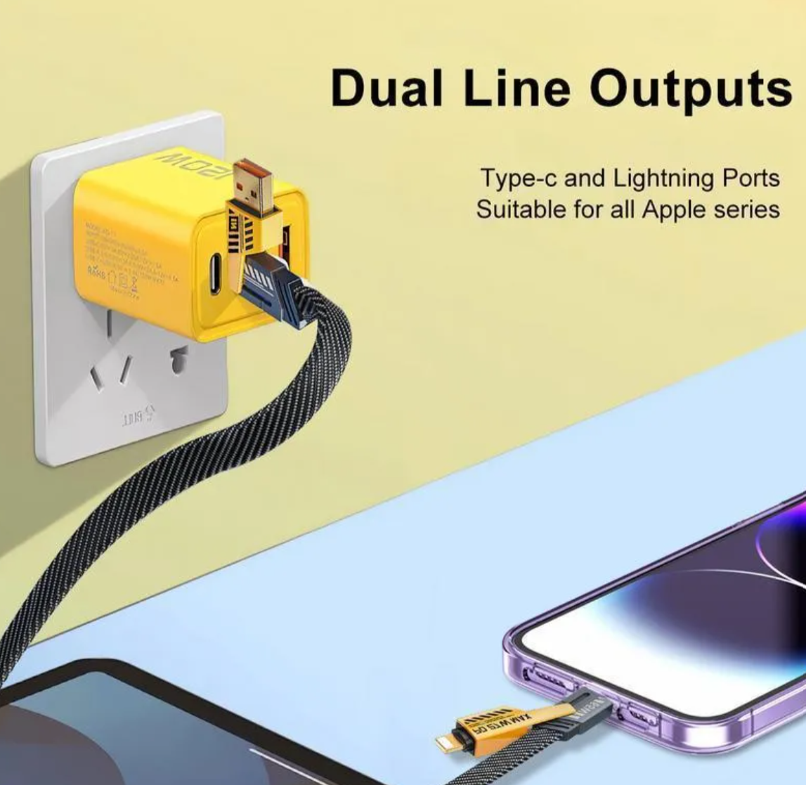 Vista 3 de Cargador Carga Rapida 4 Celulares Viral