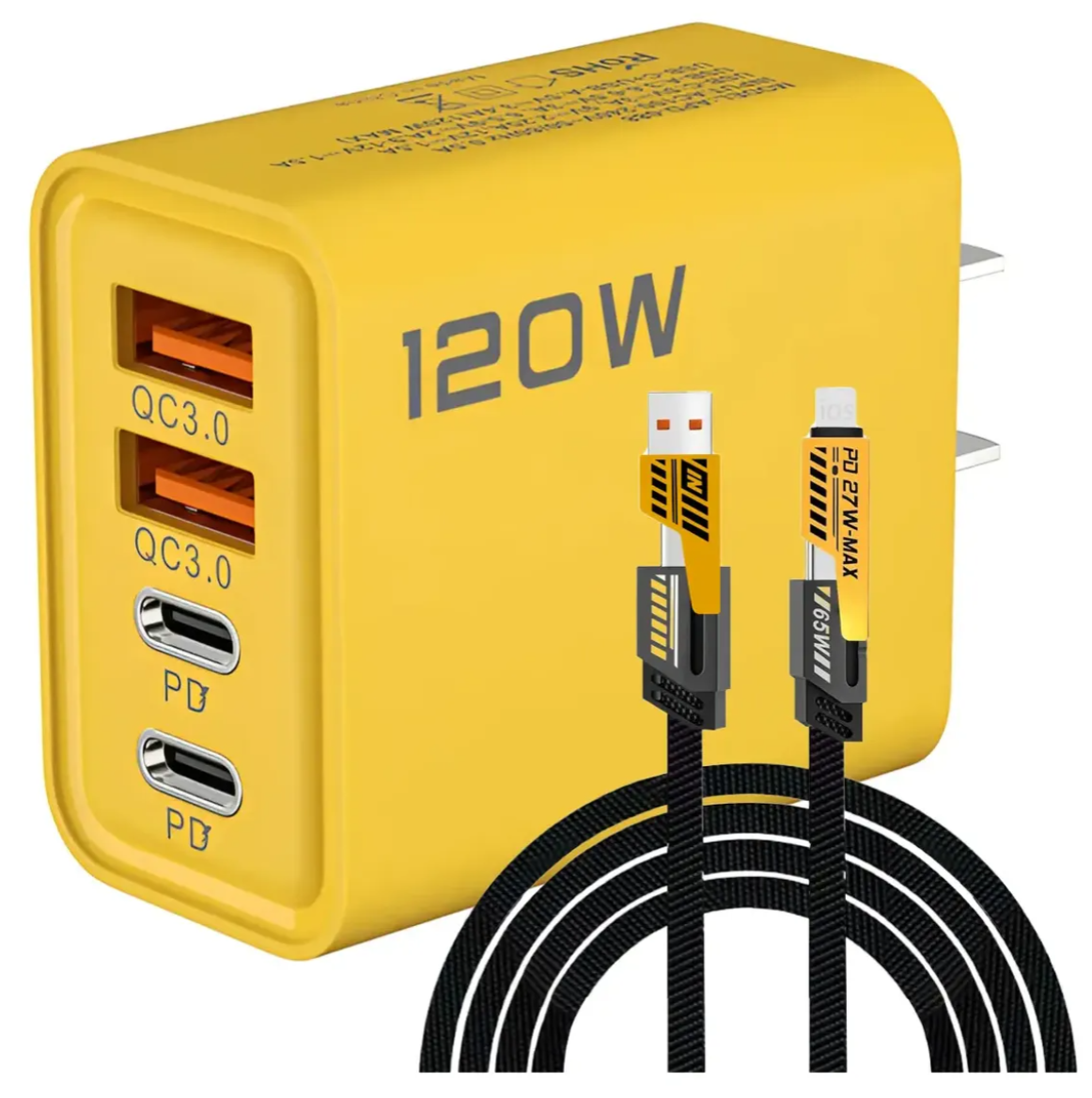 Vista 4 de Cargador Carga Rapida 4 Celulares Viral