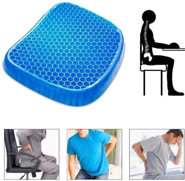 Cojin Gel Silicon Ergonómico Asiento