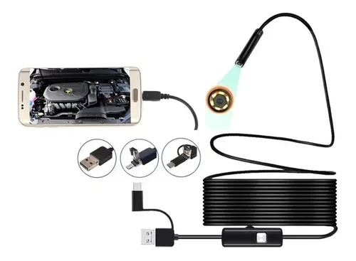 Mini Cámara Endoscópica De 7mm Impermeab