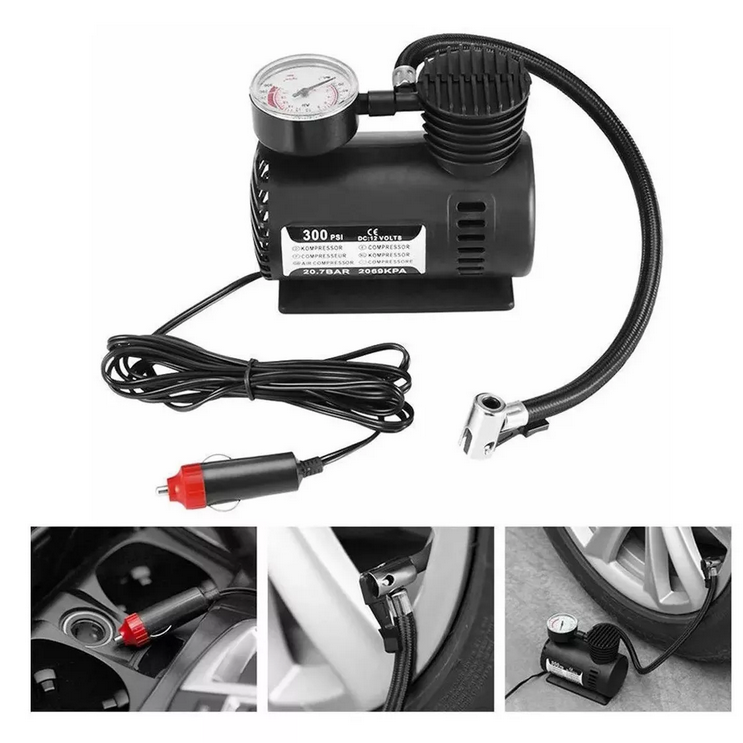 Mini Compresor de Aire Portátil para Llantas de Auto