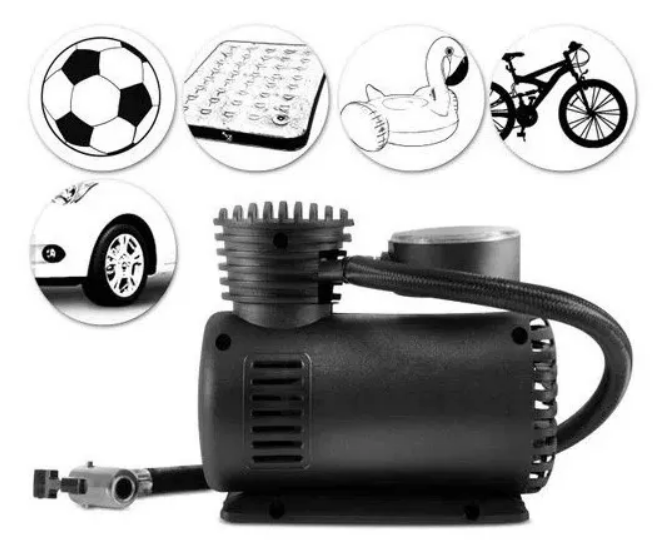 Mini Compresor de Aire Portátil para Llantas de Auto