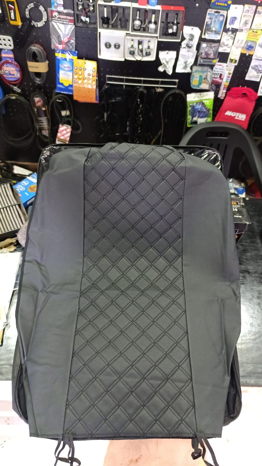 Miniatura 5 de forros para asientos imitación de cuero - COLOR: AZUL