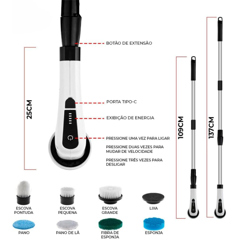 CEPILLO DE LIMPIEZA 7 en 1