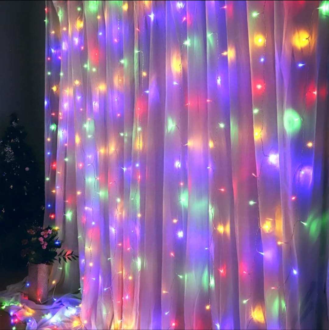 cortina led 300 led de 3mX3M COLORIDO