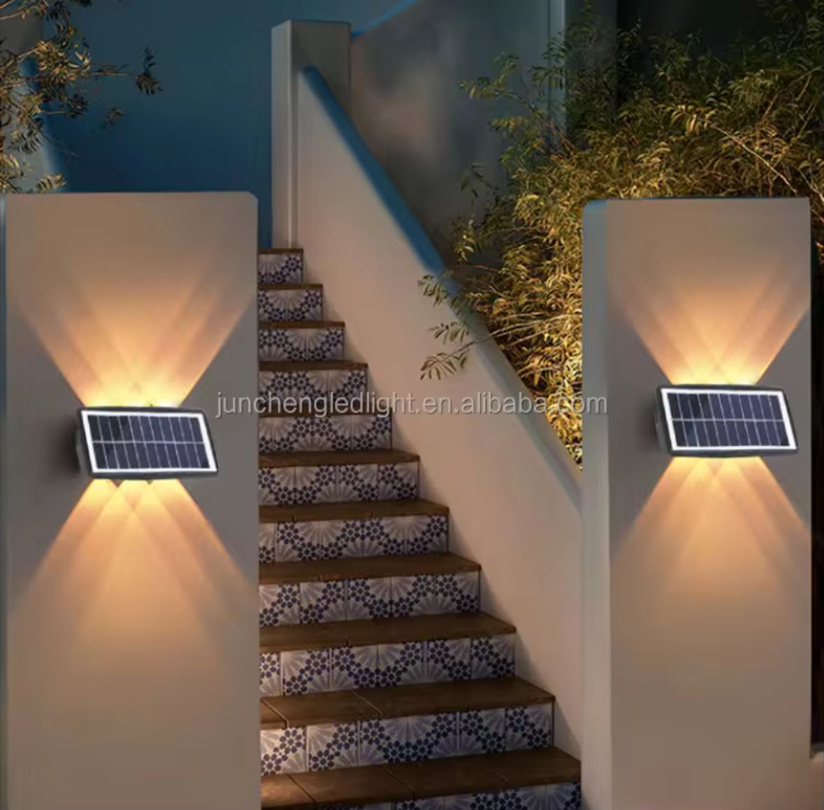 LAMPARA LED SOLAR PARA EXTERIOR 6 LED