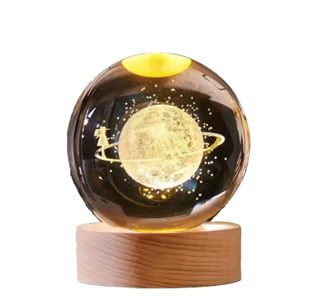 ESFERA DE CRISTAL 3D CRISTAL PLANETA 6CM - NOMBRE: SISTEMA SOLAR
