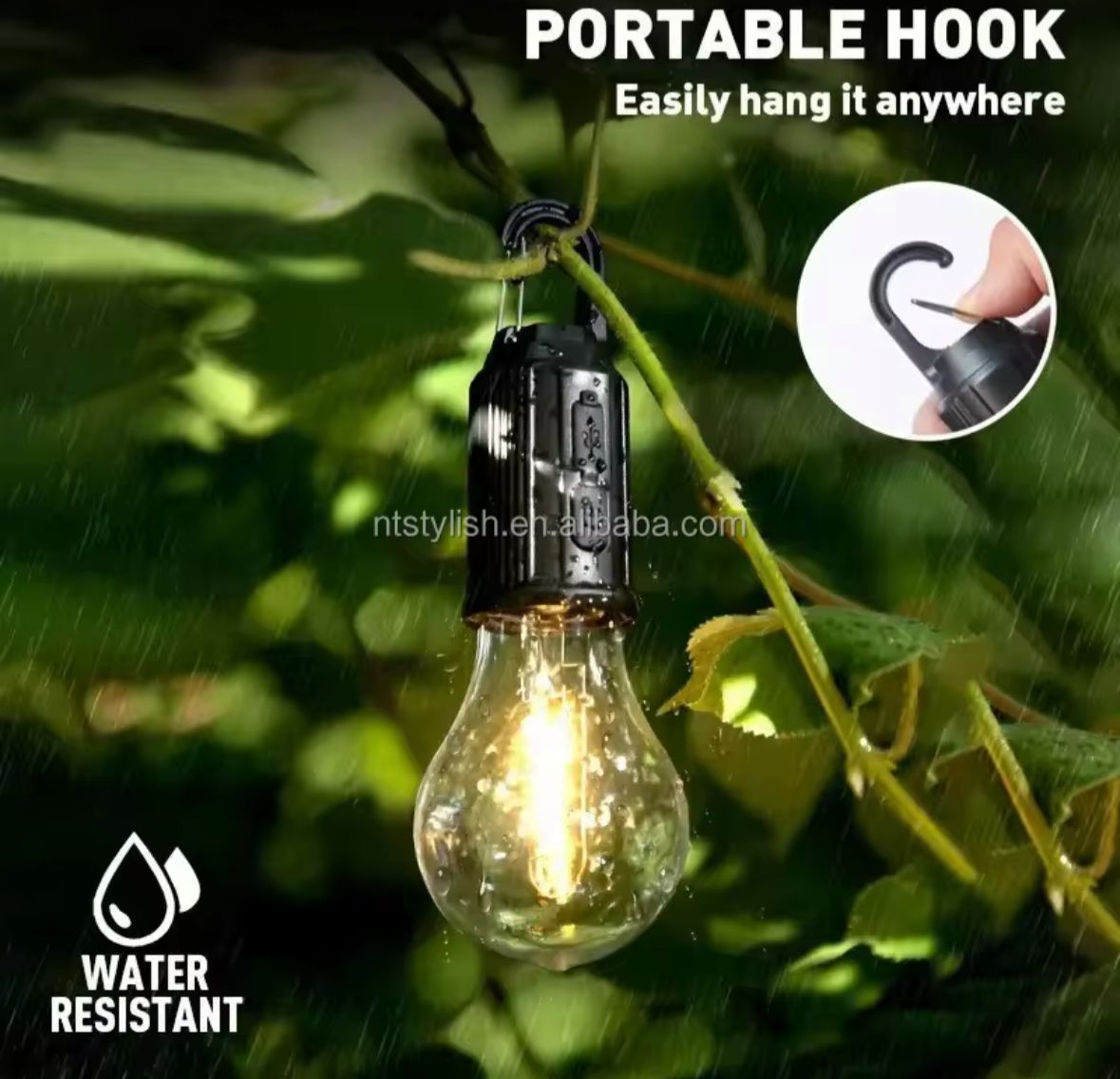 LAMPARA DE TIENDA RECARGABLE POR USB