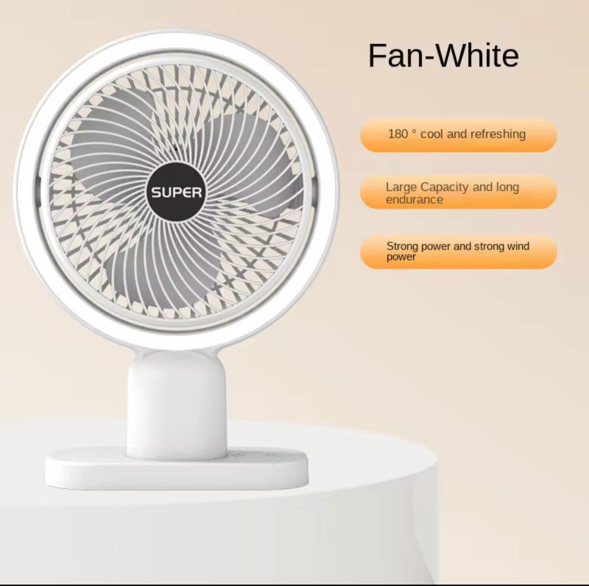 VENTILADOR DE MESA USB 8 PULGADAS - color: verde