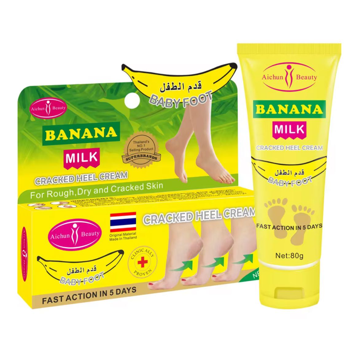 CREMA HIDRATANDE DE LOS PIES BANANA MILK