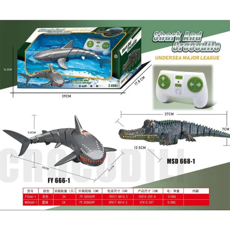 Tiburón/Cocodrilo a control remoto ANIMAL