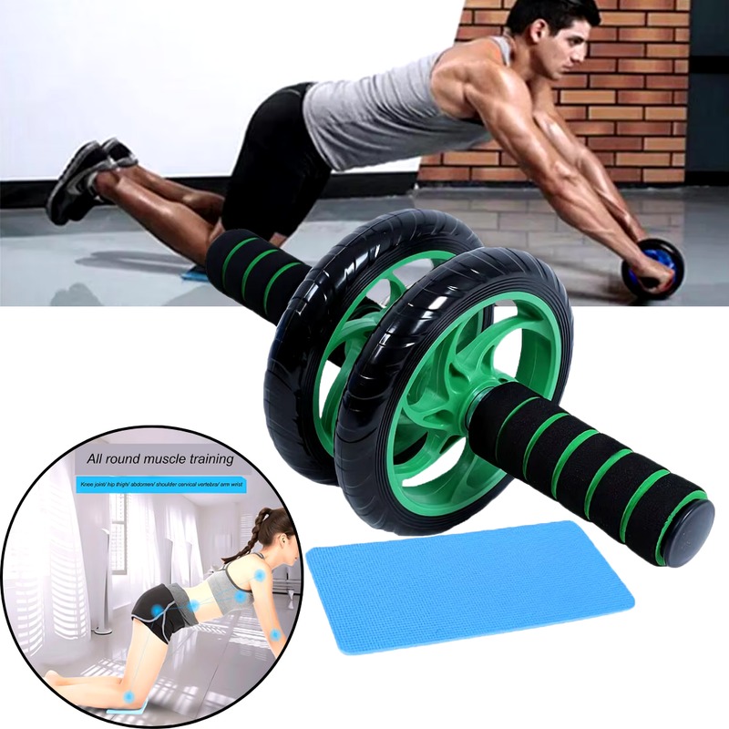 Rueda muscular Abdominal de doble rueda,