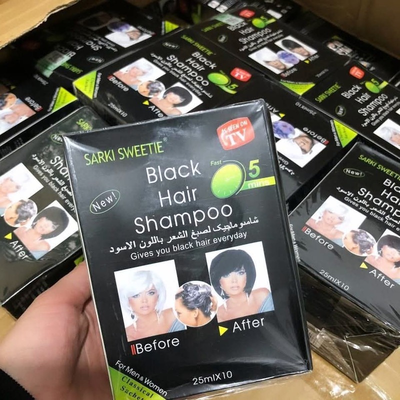 SHAMPOO TINTE O CUBRE CANAS Color NEGRO